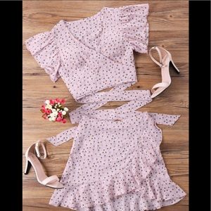 ZAFUL - wrap top and skirt set